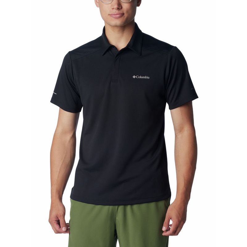 COLUMBIA - Polera Hombre Black Mesa Polo Negro COLUMBIA