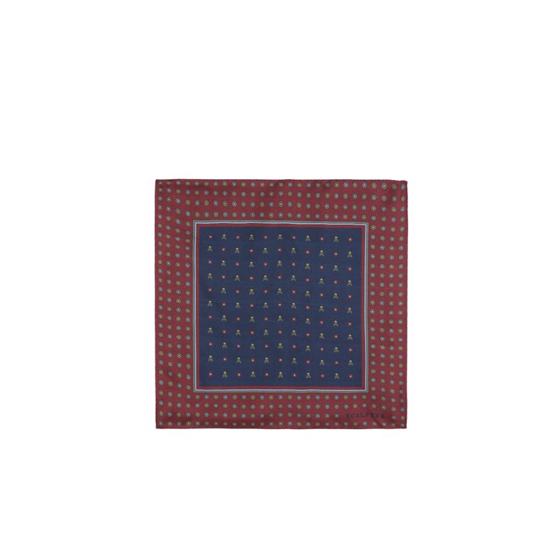 SCALPERS - Pañuelo Motivos Calavera Burgundy