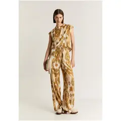SCALPERS - Pantalón Fluido Animal Print