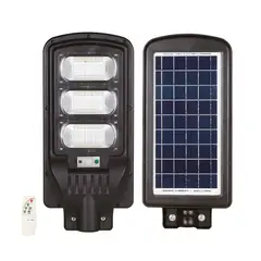 OEM - Luminaria Solar Pública con Soporte - High Light LED 150W - Negro