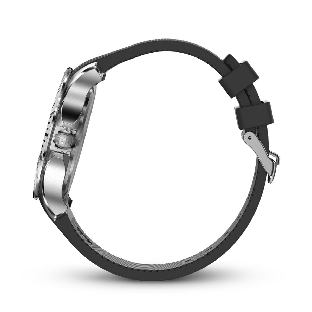 WENGER - Reloj Seaforce correa silicona dial negro 43 mm Wenger