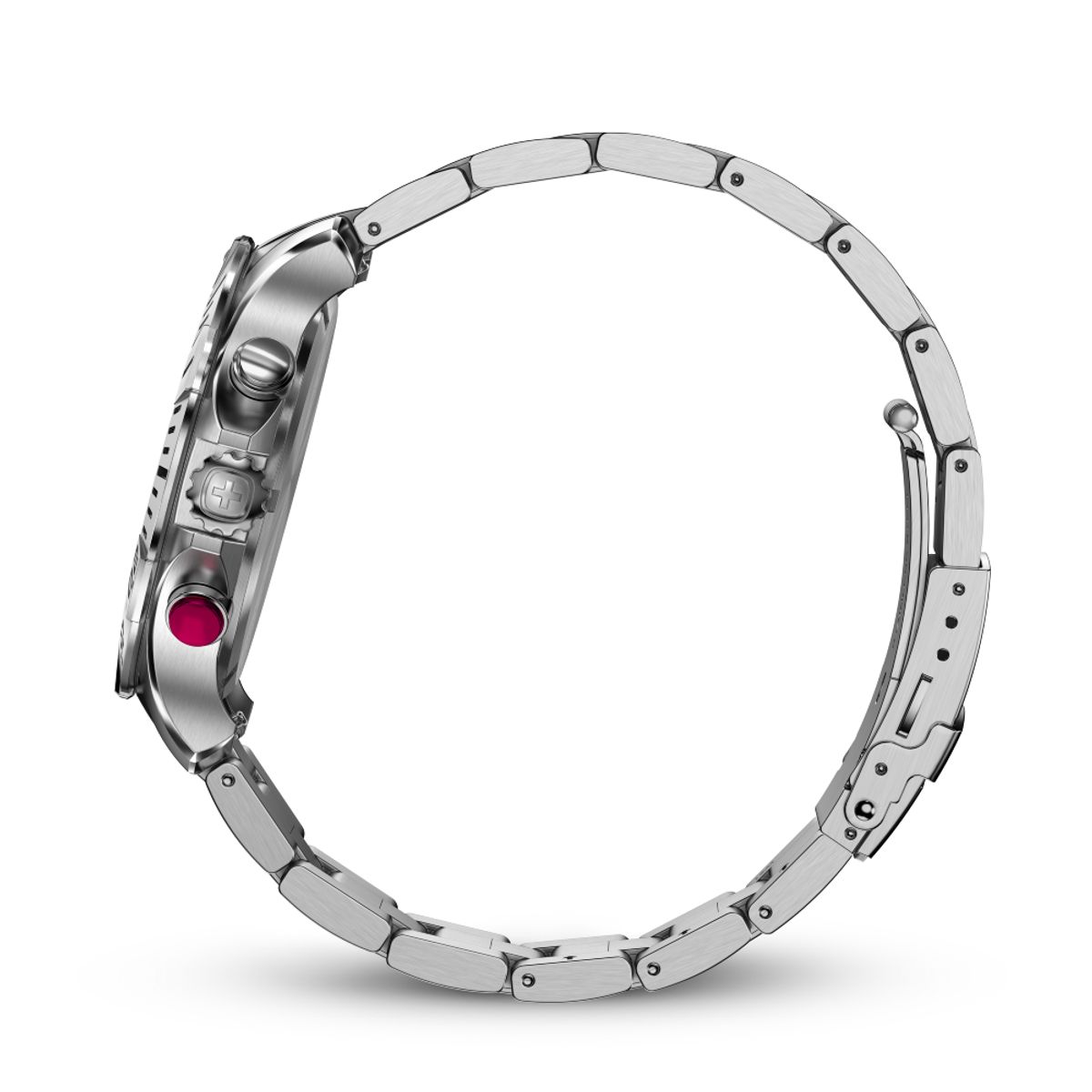 WENGER - Reloj Seaforce Chrono correa acero inox dial negro 43 mm Wenger