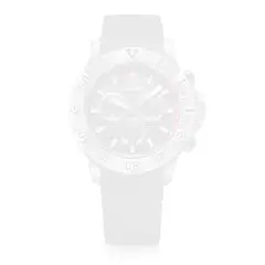 WENGER - Reloj Seaforce Chrono correa silicon negro dial negro 43 mm