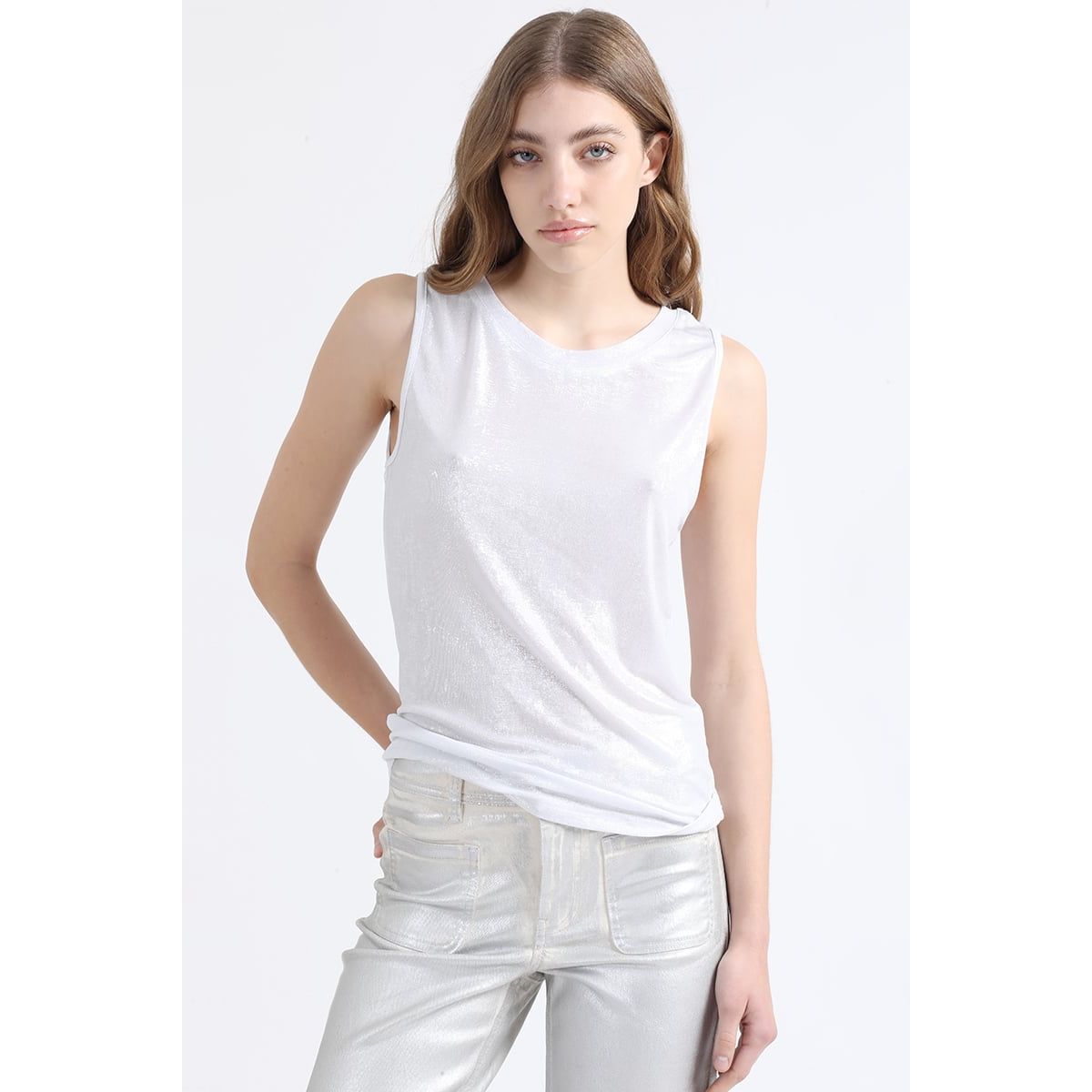 LIOLA - Top Metalizado, Crudo Liola