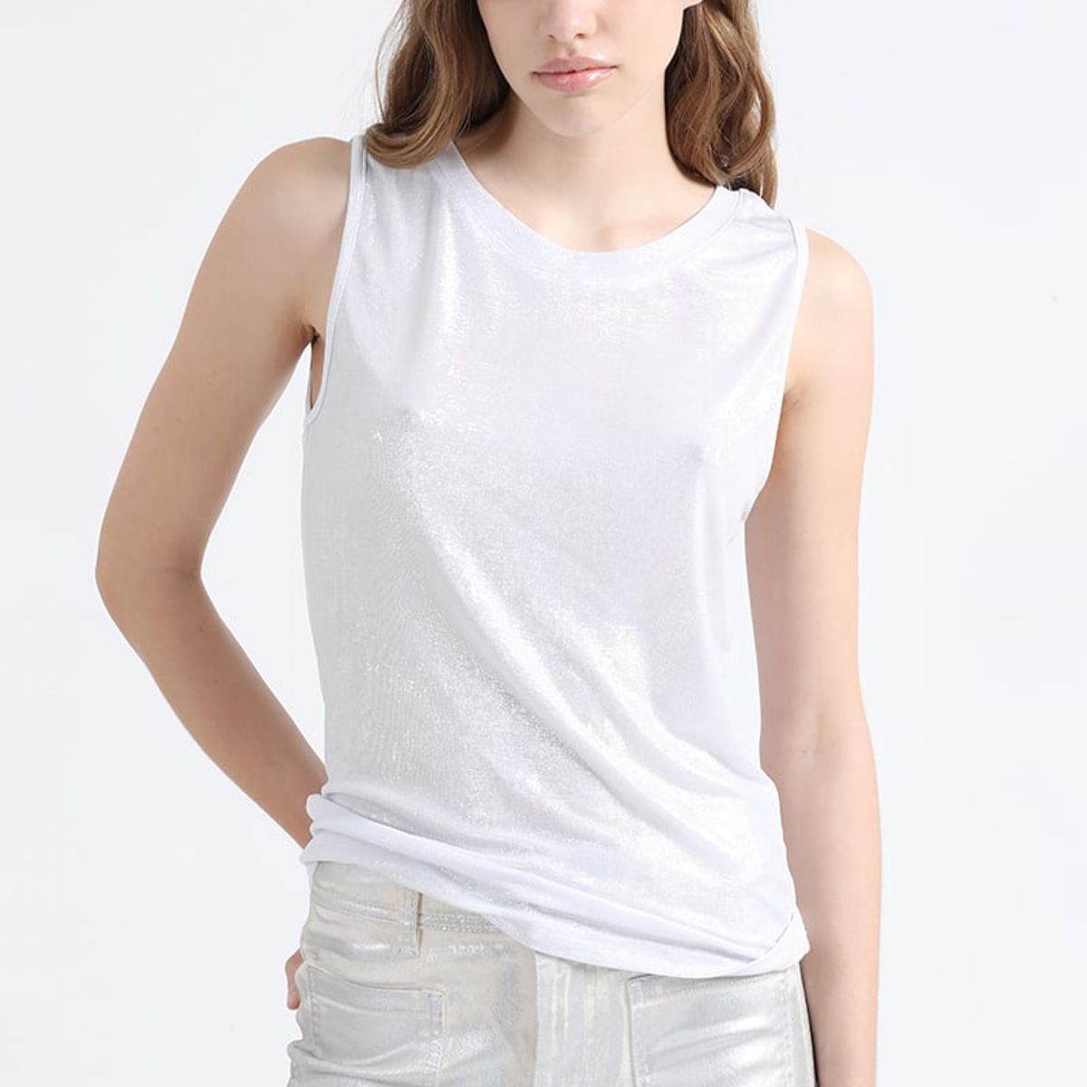 LIOLA - Top Metalizado, Crudo Liola