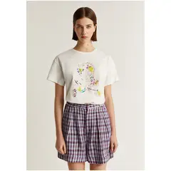 SCALPERS - Polera Calavera Print Frontal Nude