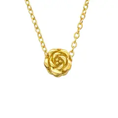 ZAZU - Collar Rosita Bañado en Oro