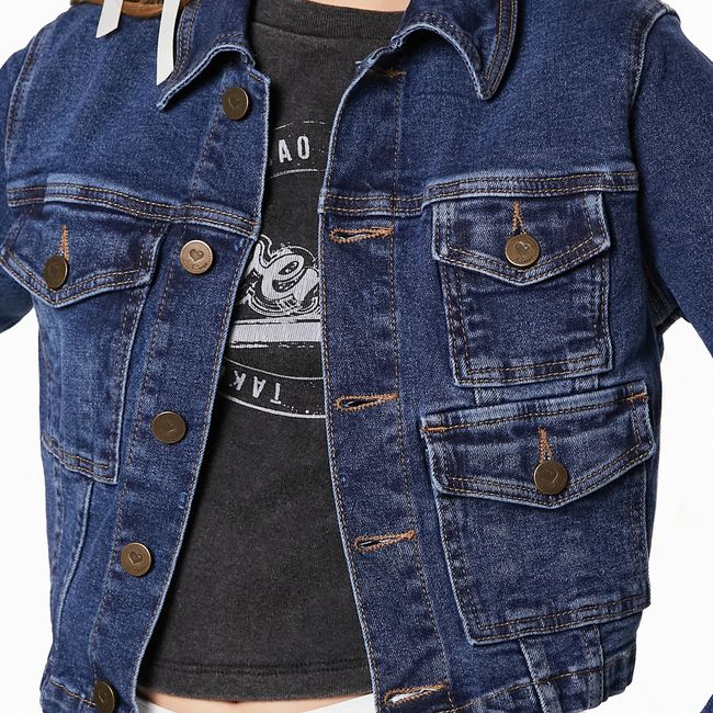 CACAO - CHAQUETA TRISTAN CROP SIN PRETINA CACAO