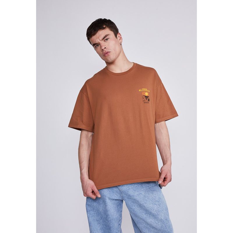 SIOUX - Polera Hombre Ladrillo Walk And Xplor Sioux