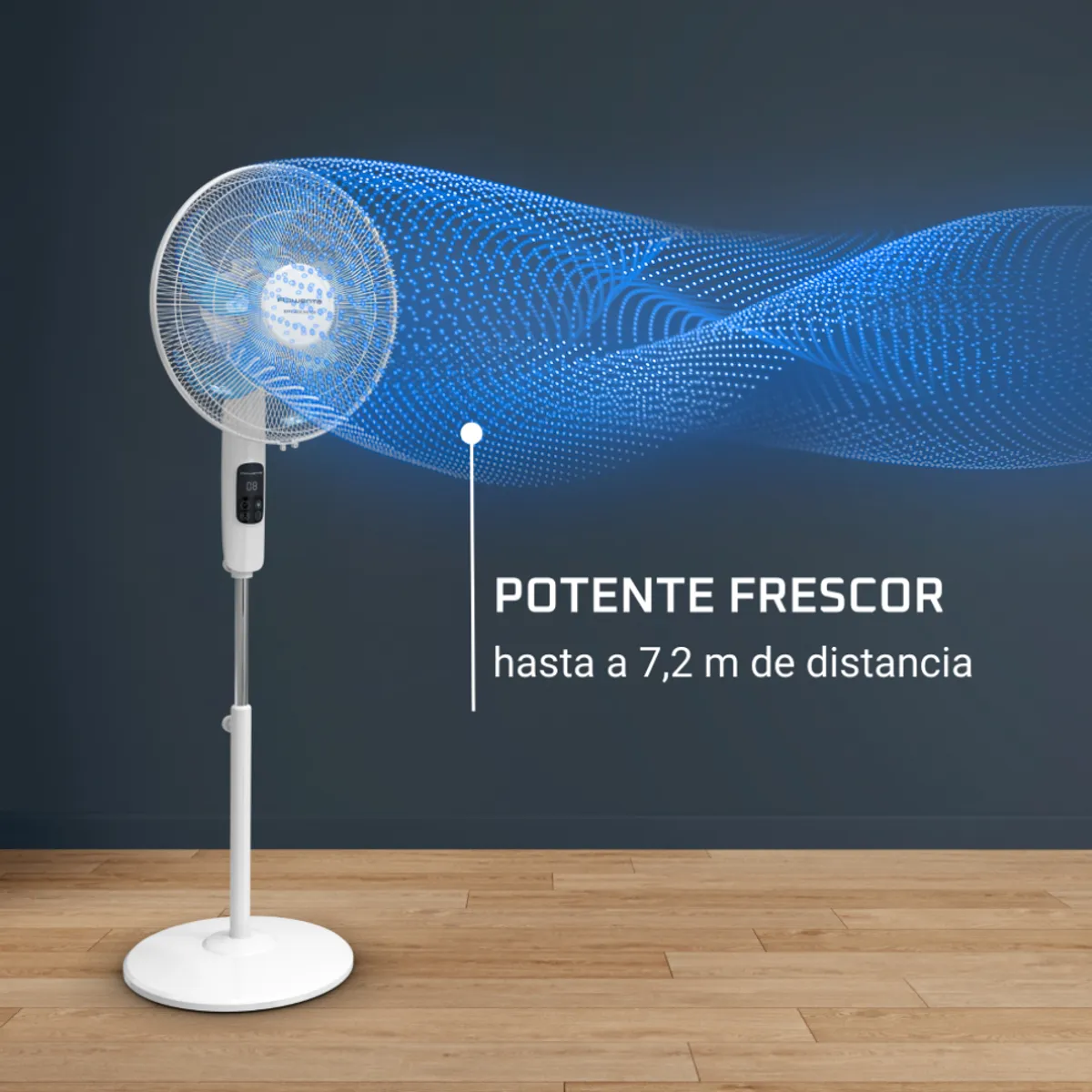 ROWENTA - Ventilador pedestal Turbo Silence Fan 16'' 32 W Rowenta
