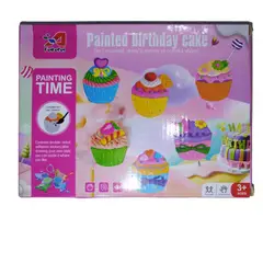 GENERICO - Juego de muffins de cumpleaños para pintar