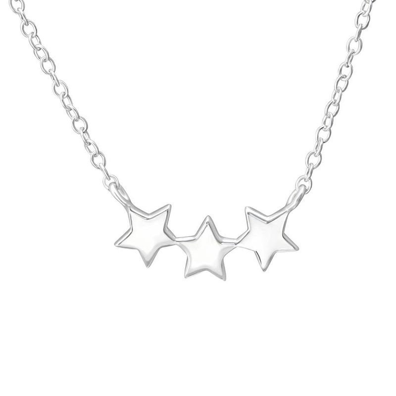 ZAZU - Collar Tres Marías Estrellas de Plata