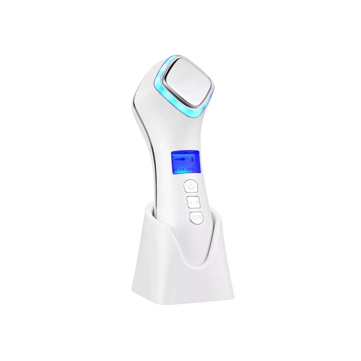 IMPORTCLICK - Masajeador Eléctrico Facial Terapia Rostro Ultrasónico Crioterapia Control