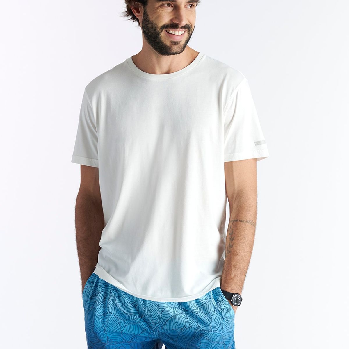 NIMTU - Polera Tres Cruces Blanco Nimtu