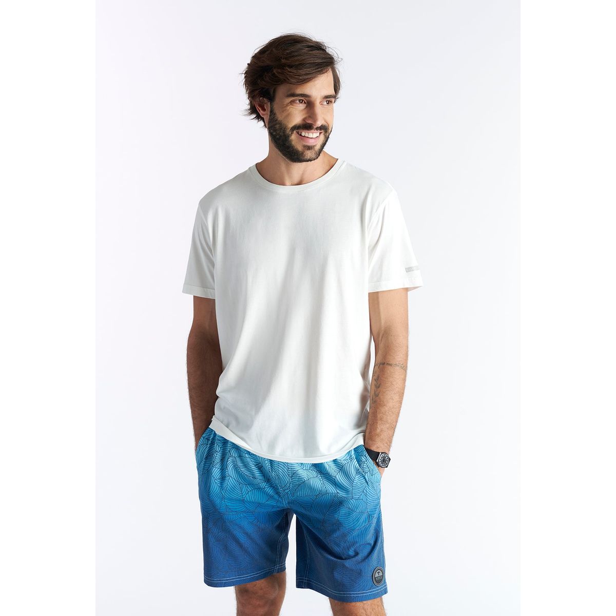 NIMTU - Polera Tres Cruces Blanco Nimtu