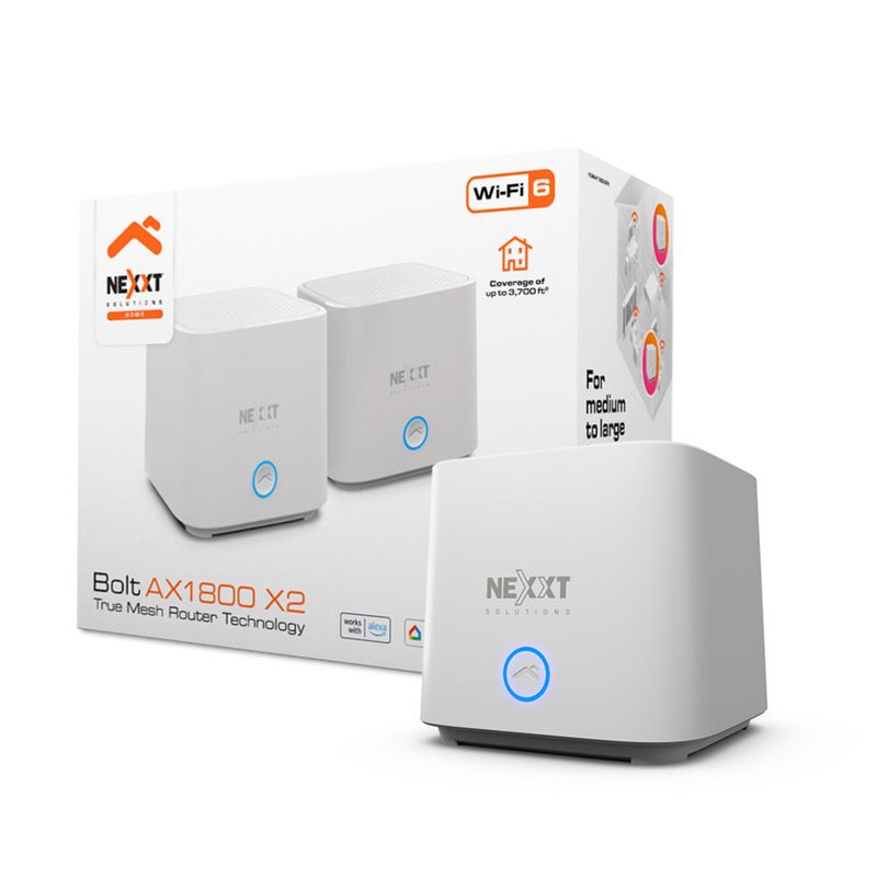 NEXXT SOLUTIONS - Sistema Wi-Fi 6 Mesh 2-Pack Home Bolt AX1800