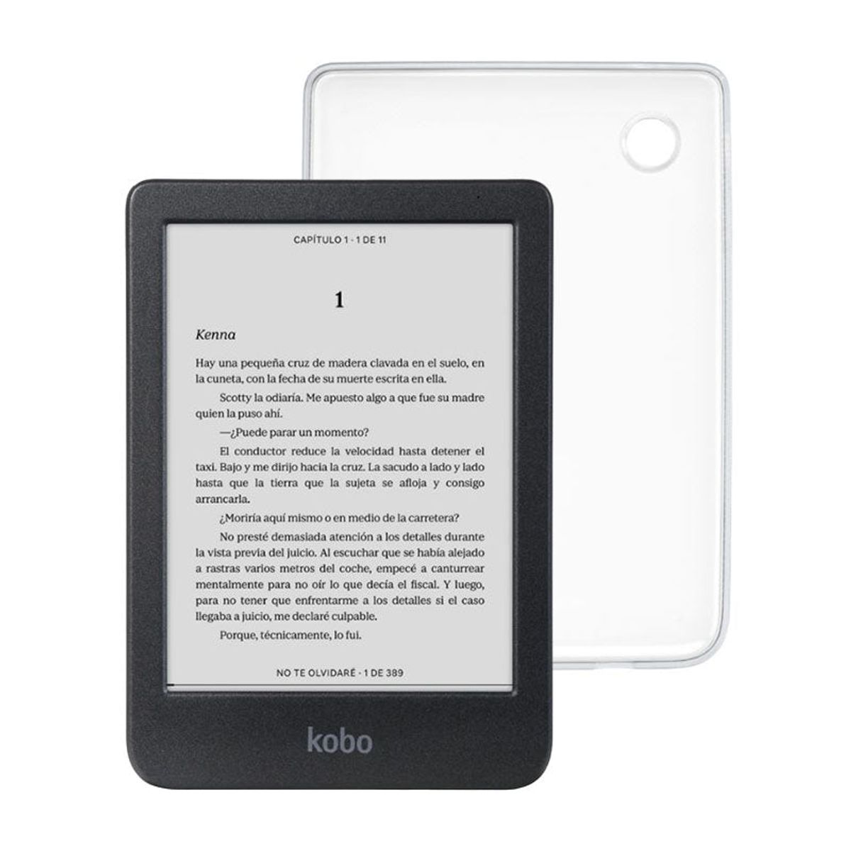 KOBO - Pack Kobo Clara BW HD 6 Negro + Funda Transparente