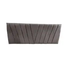 IMPORTCLICK - Respaldo Elegante King Capitone En V 180x60 CM Gris Claro Felpa