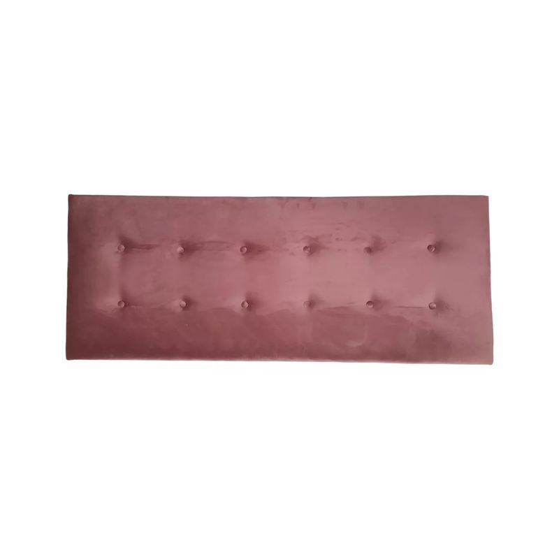 IMPORTCLICK - Respaldo Elegante 1 Plaza Capitone 105x60 CM Palo Rosa Felpa Botones IMPORTCLICK