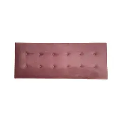 IMPORTCLICK - Respaldo Elegante 1 Plaza Capitone 105x60 CM Palo Rosa Felpa Botones