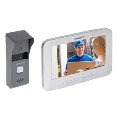 HIKVISION - Kit Video Portero Impermeable + Lcd 7'' Color Ds-kis203 Gris