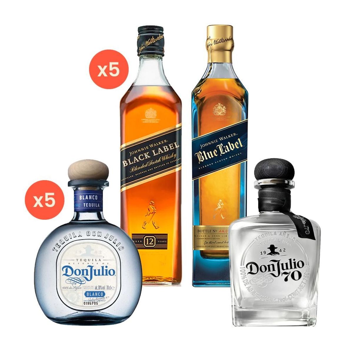 JOHNNIE WALKER - Pack Reserve: DJ Blanco + JW Black + DJ Cristalino + JW Blue
