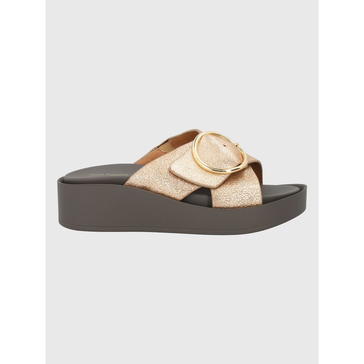 HUSH PUPPIES - Sandalia Cuero Dorado Mujer Gise HUSH PUPPIES