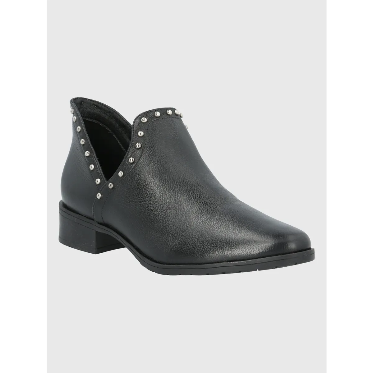 HUSH PUPPIES - Botín Cuero Negro Mujer Leccia HUSH PUPPIES