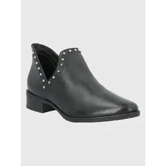 HUSH PUPPIES - Botín Cuero Negro Mujer Leccia