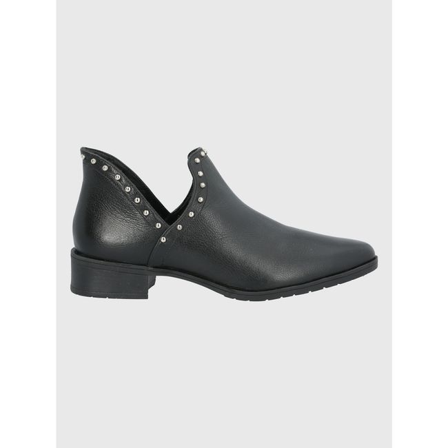 HUSH PUPPIES - Botín Cuero Negro Mujer Leccia HUSH PUPPIES