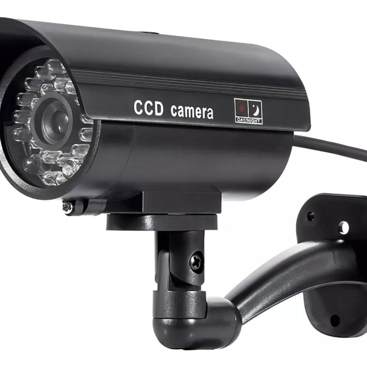 IMPORTCLICK - Cámara Seguridad Falsa LED Negra IMPORTCLICK