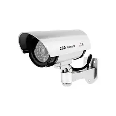 IMPORTCLICK - Cámara Seguridad Falsa LED Negra