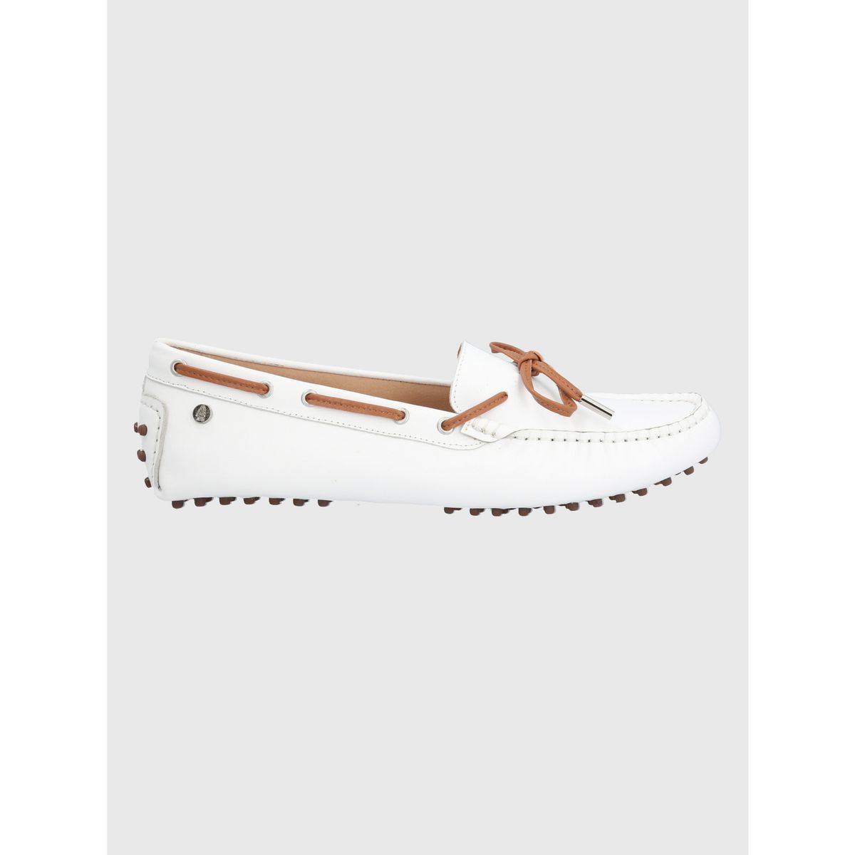 HUSH PUPPIES - Mocasín Cuero Blanco Mujer Ribbon HUSH PUPPIES