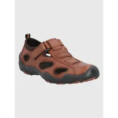 HUSH PUPPIES - Sandalia Cuero Café Hombre Galera