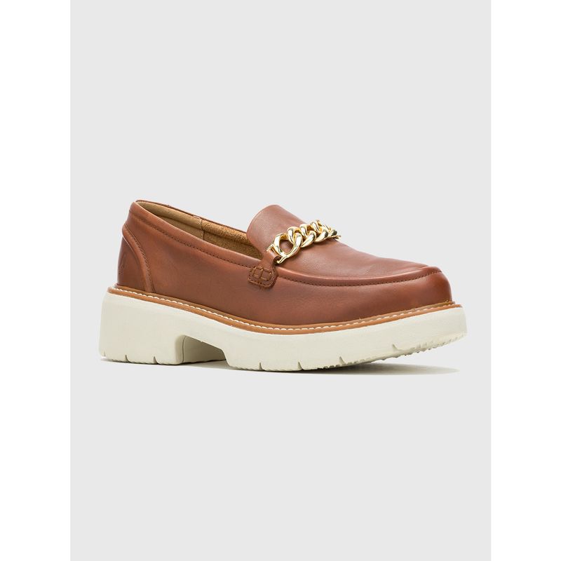 HUSH PUPPIES - Mocasín Cuero Café Mujer Jodie Bit Loafer HUSH PUPPIES