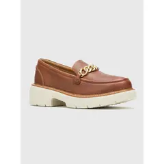 HUSH PUPPIES - Mocasín Cuero Café Mujer Jodie Bit Loafer