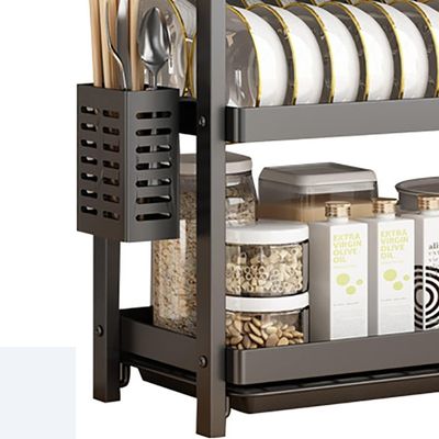 Imagen 2 del producto Rack Escurridor Platos 3 Niveles Acero Negro