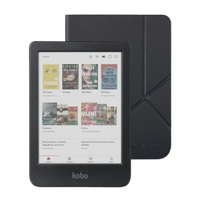 KOBO - E-Reader Kobo Clara Colour HD 6 + Funda SleepCover Negro