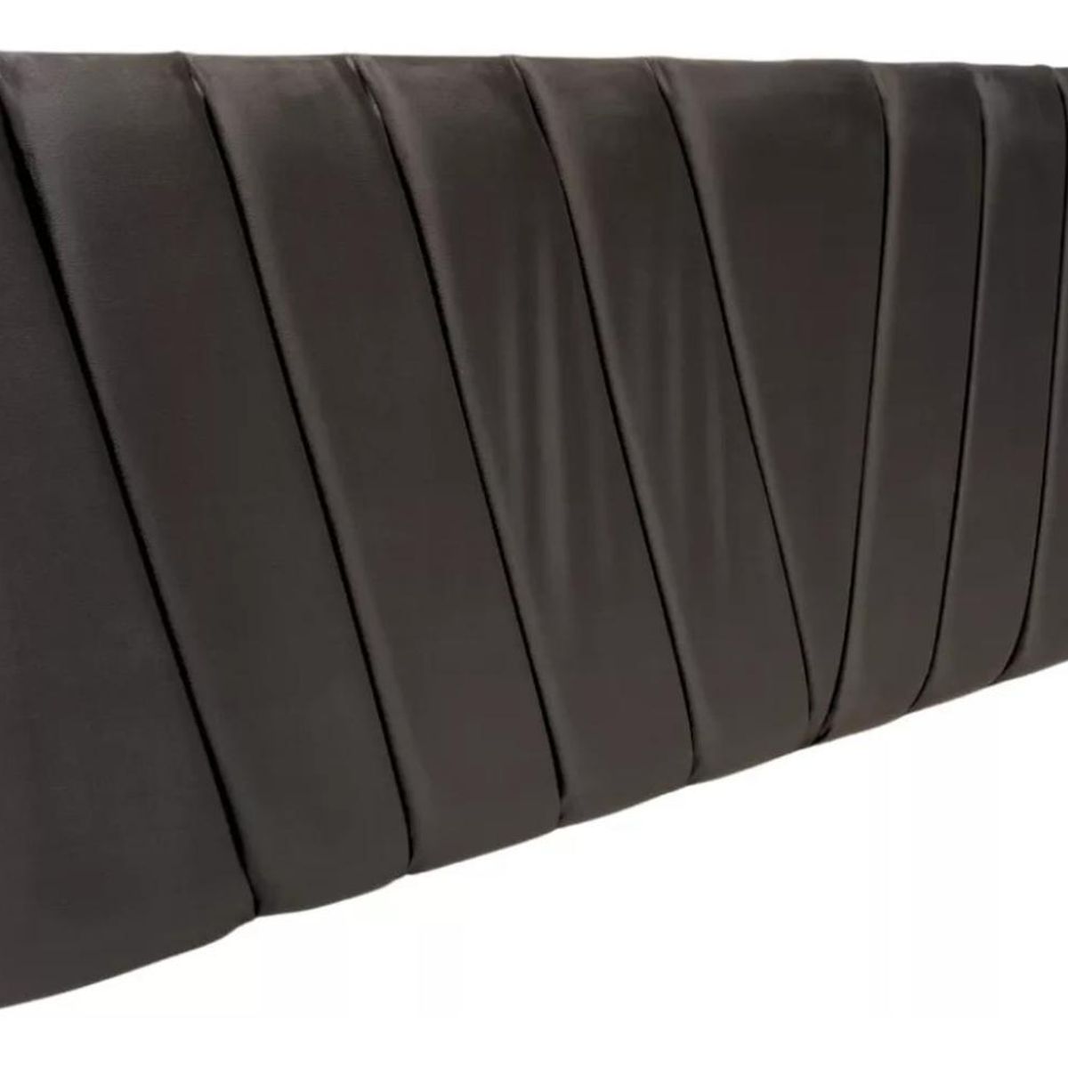 IMPORTCLICK - Respaldo Elegante Super King Capitone En V 200x60 CM Gris Oscuro Felpa IMPORTCLICK