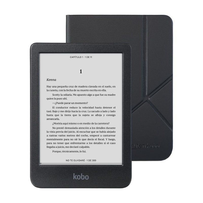 KOBO - Pack Kobo Clara BW HD 6 Negro + Funda Basic SleepCover Negro