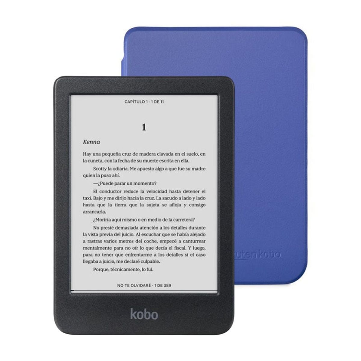 KOBO - E-Reader Kobo Clara BW HD 6 + Funda Basic SleepCover Azul