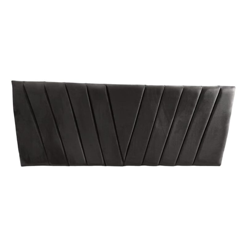 IMPORTCLICK - Respaldo Elegante King Capitone En V 180x60 CM Gris Oscuro Lino - Gris Oscuro