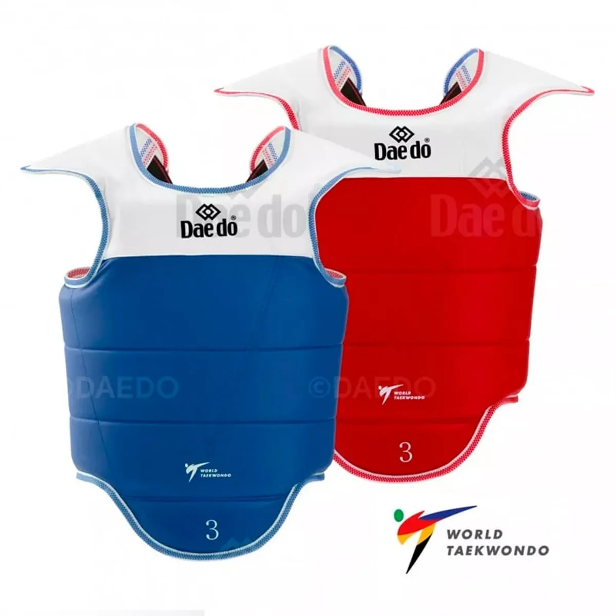 DAEDO - Pechera Daedo Oficial Taekwondo WT Reversible