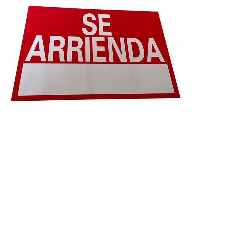 GENERICO - Señalética De Se Arrienda 30cm X 20cm adhesivo Semi-rígido