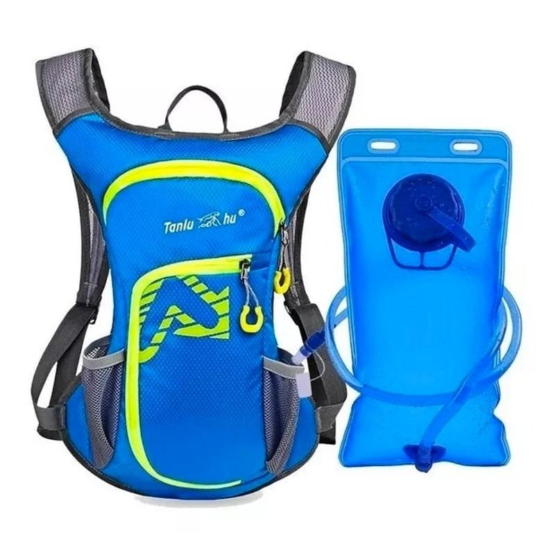 GENERICO - Mochila Camell Bolsa Hidratacion Azul