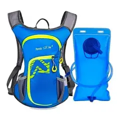 GENERICO - Mochila Camell Bolsa Hidratacion Azul
