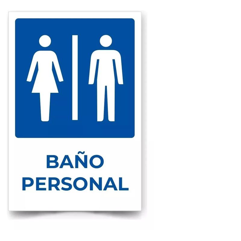 GENERICO - Señalética Baño Personal 30x20cm