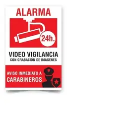 GENERICO - Señalética Alarma Video Vigilancia 30x20cm