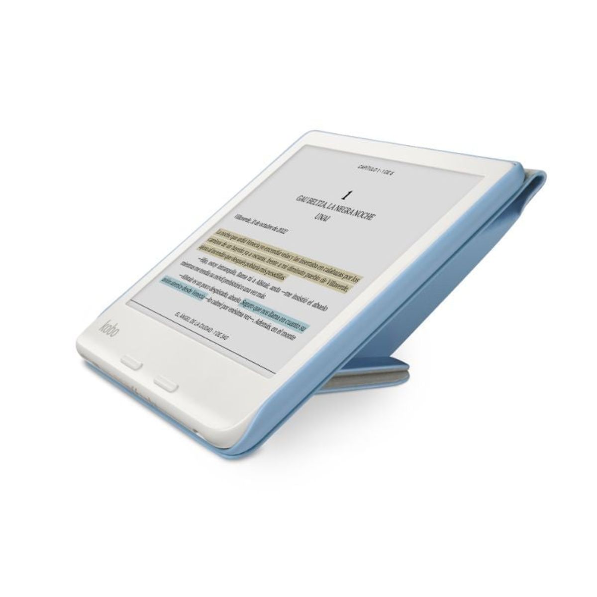 KOBO - E-Reader Kobo Libra Colour HD 7 HD 32GB Negro + Funda SleepCover Azul