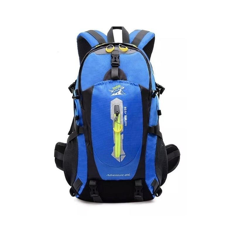 GENERICO - Mochila De Viaje Deportiva Trekking 40 Lts Celeste